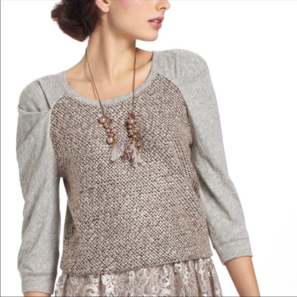 Anthropologie Sweaters - Meadow Rue Anthro Galaxy Skies Tweed Sweater S